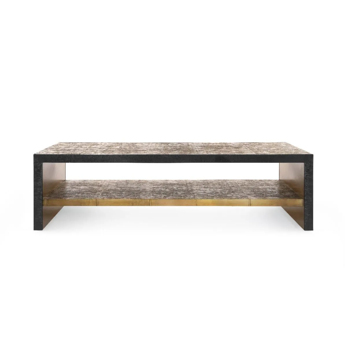 Odeon Coffee Table/Bench / Antique Brass and Dark Bronze