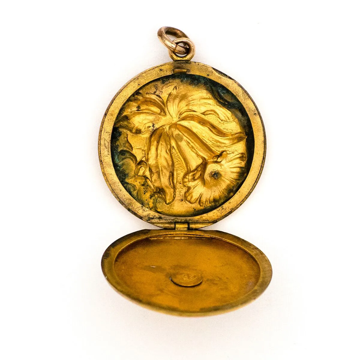 Opal Lily Locket