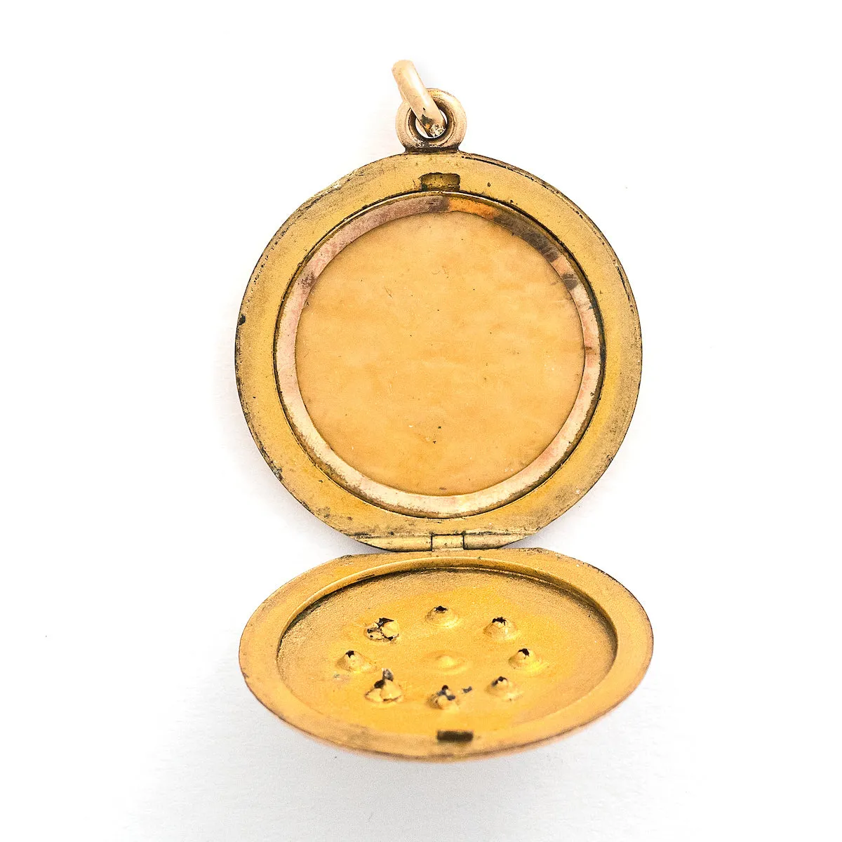 Opal Snowflake Antique Locket