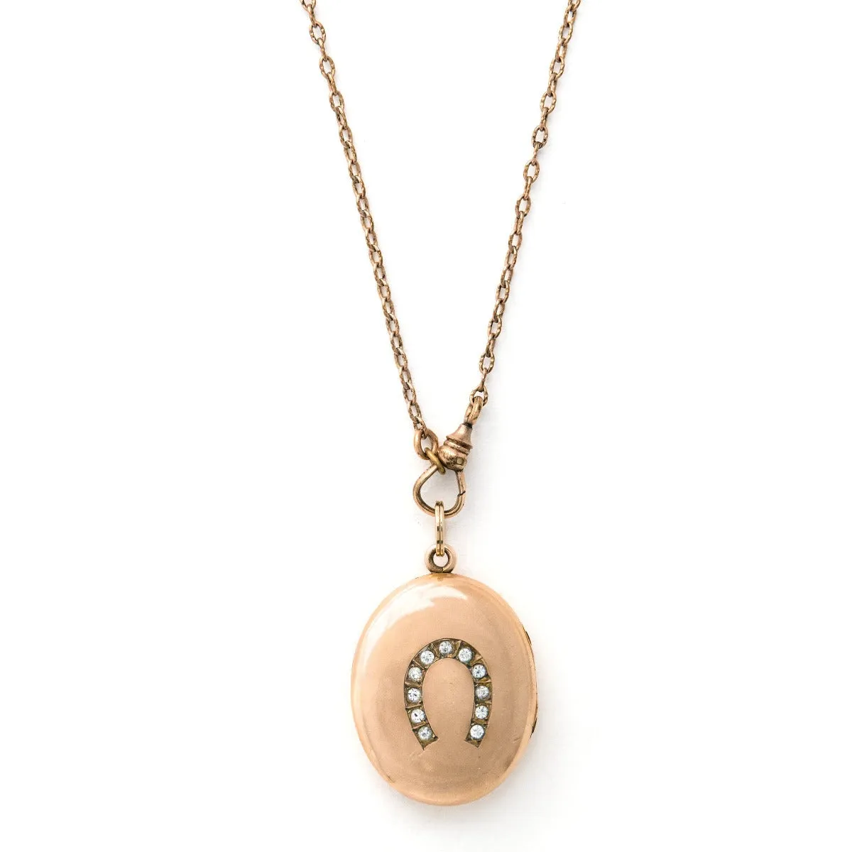 Oval Horseshoe Antique Locket
