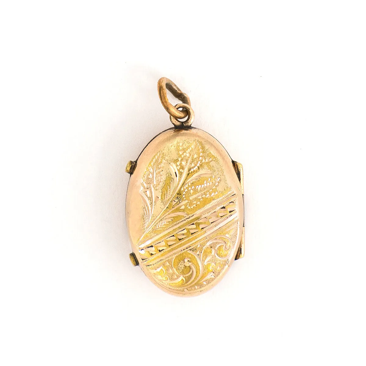 Oval Shades of Blue Enamel Antique Locket