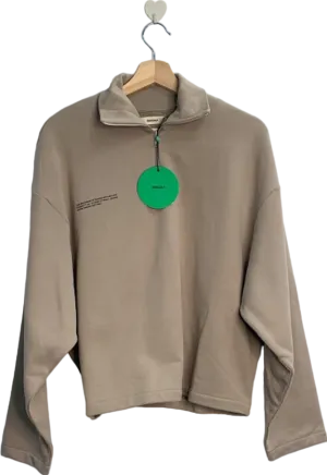 Pangaia Stone Organic Cotton Half-Zip Sweatshirt XXS