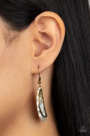 Paparazzi Flashdance Fashionista - Brass Earrings