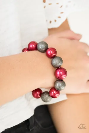 Paparazzi - Humble Hustle - Red bracelet