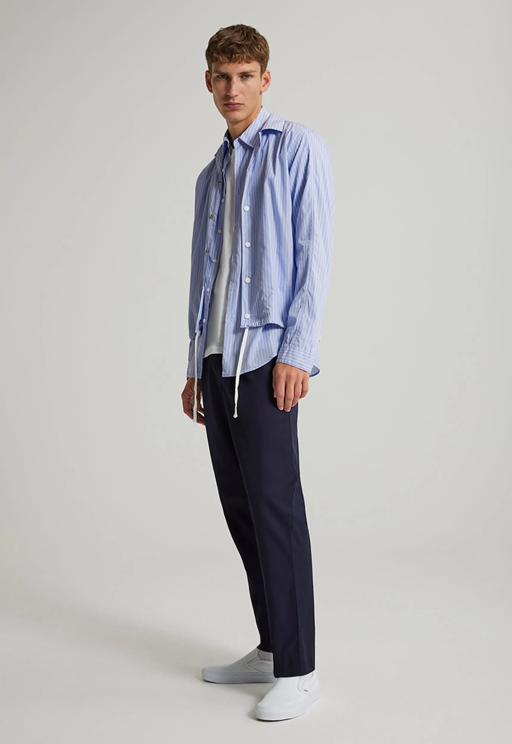 Parlan Cotton Jacket - Sky Stripe