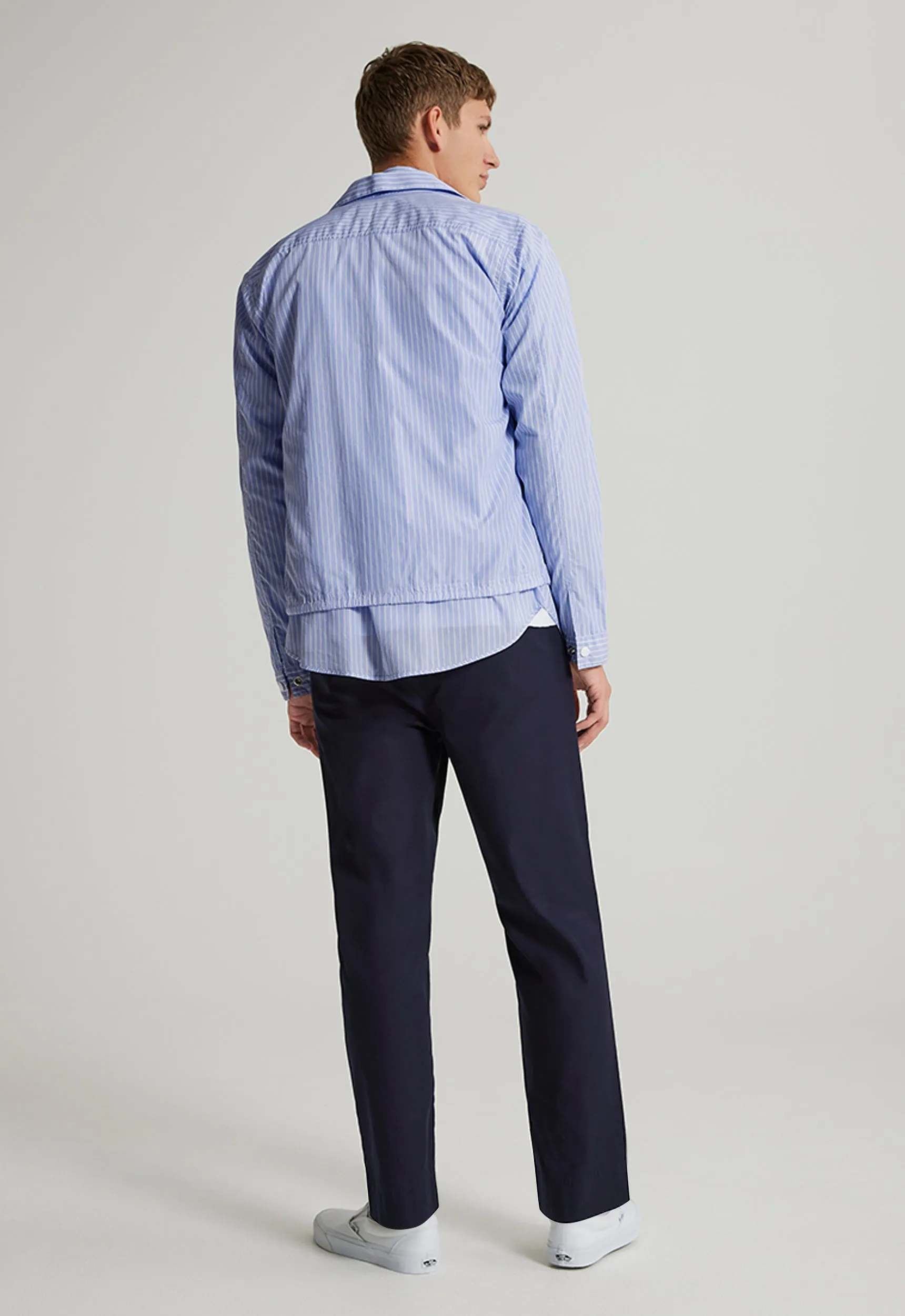 Parlan Cotton Jacket - Sky Stripe