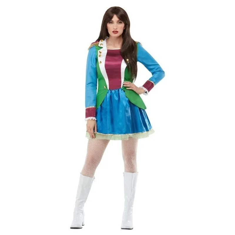 Party Dress, Green & Purple