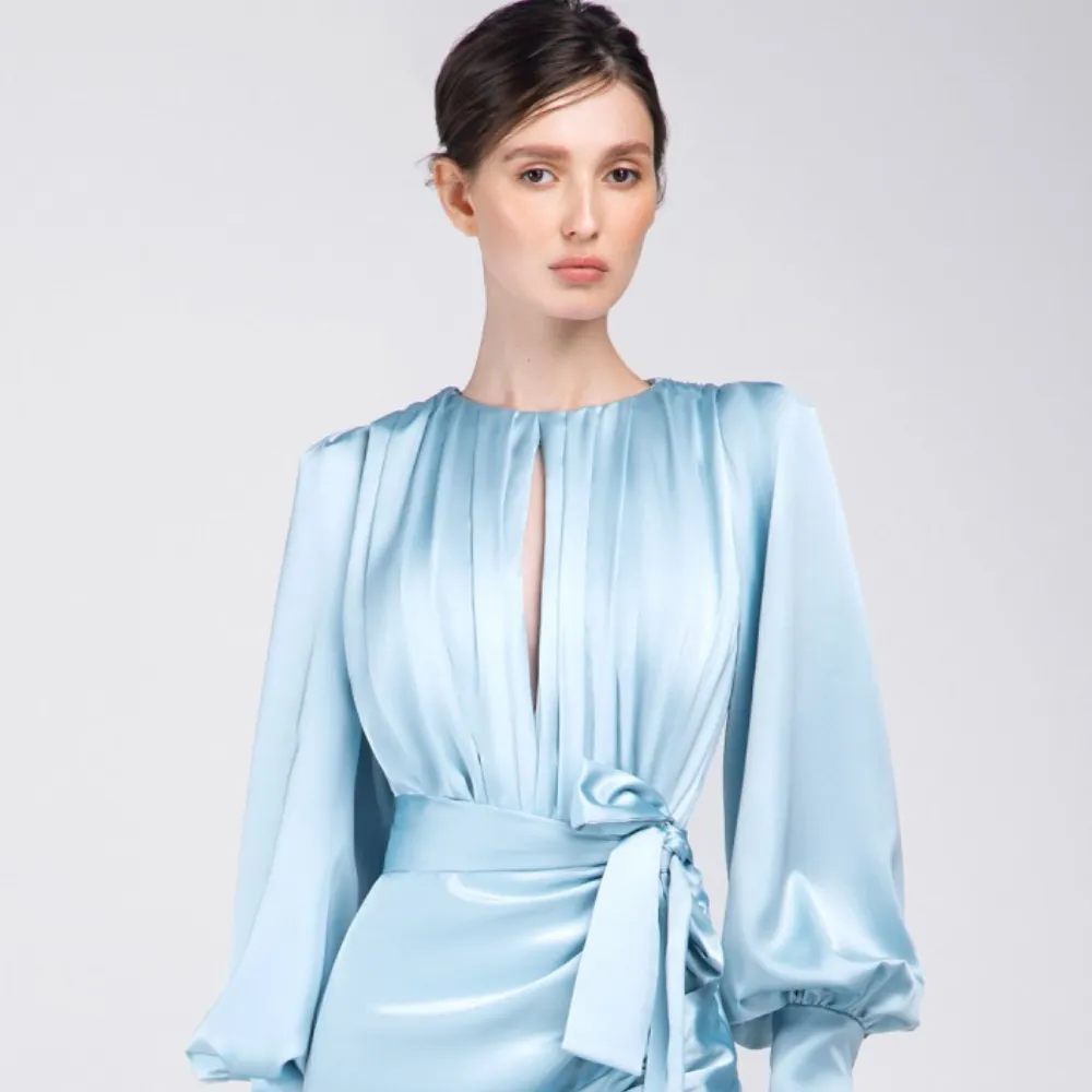 Pastel Blue Long Dress