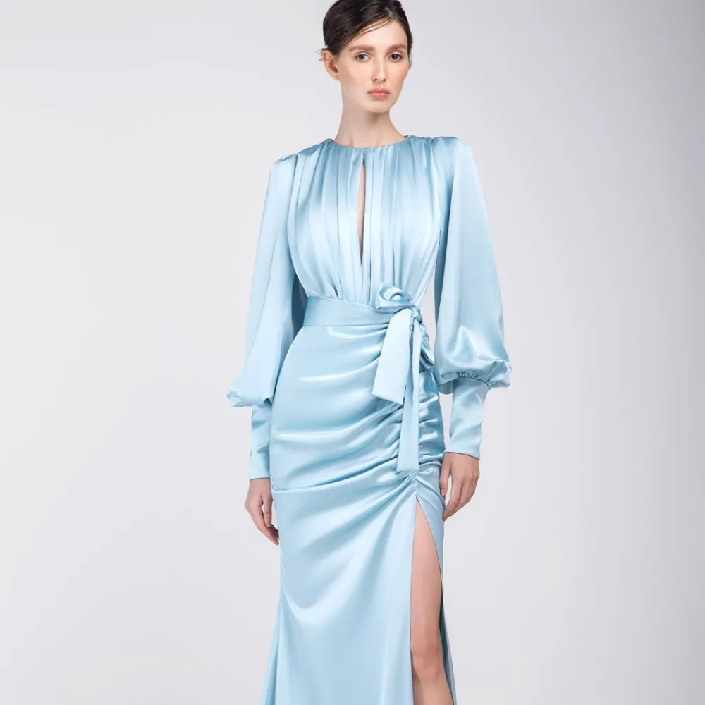 Pastel Blue Long Dress