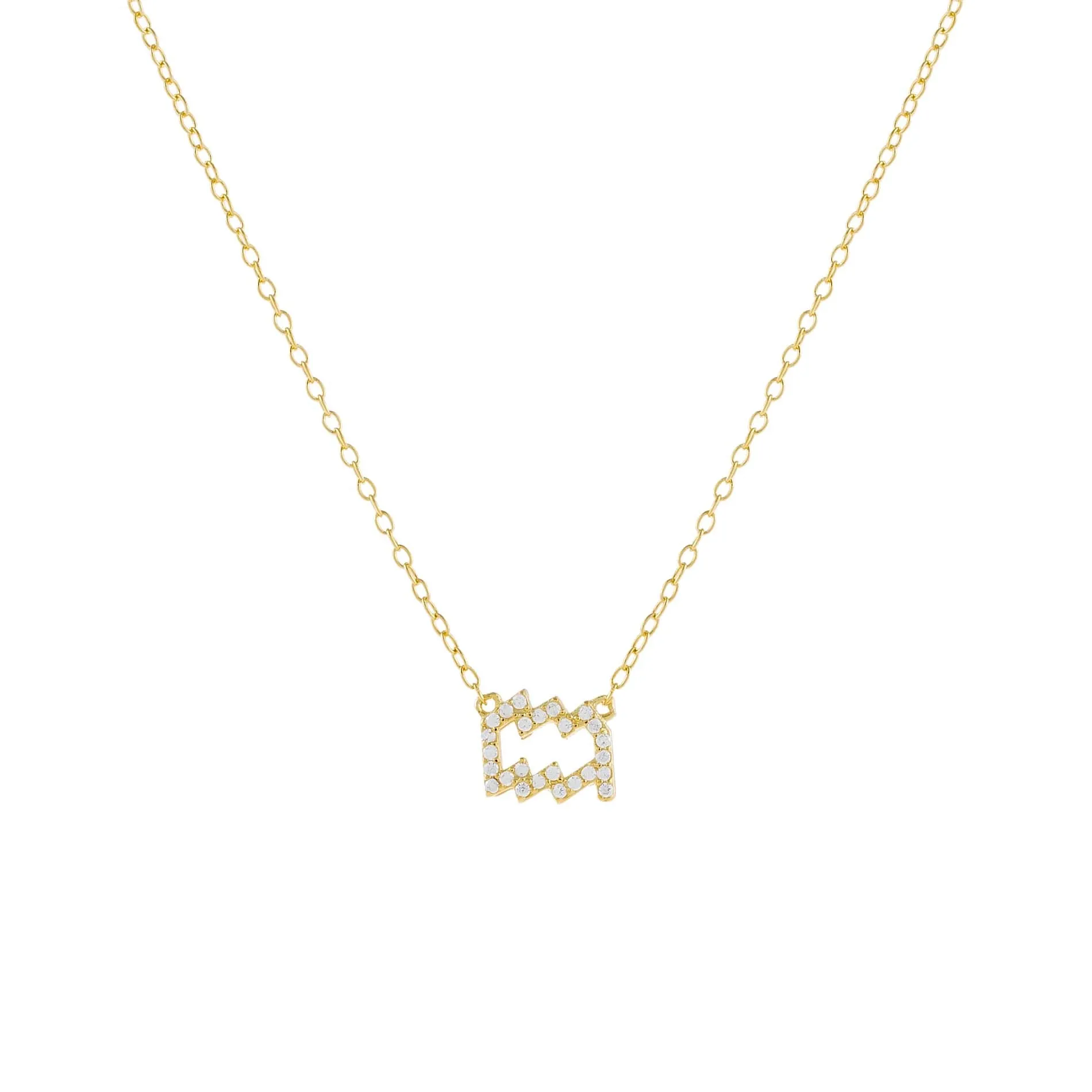 Pavé Zodiac Necklace