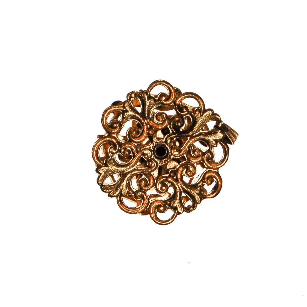 Petite Gold Tone Cameo Pendant Necklace