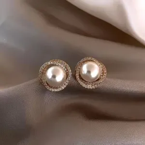Preffers® Luxe Harmony Pearl Earrings – Balanced & Sophisticated
