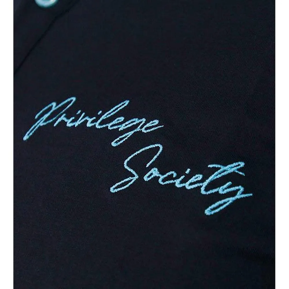 PS Script Polo Shirt , Navy/Teal