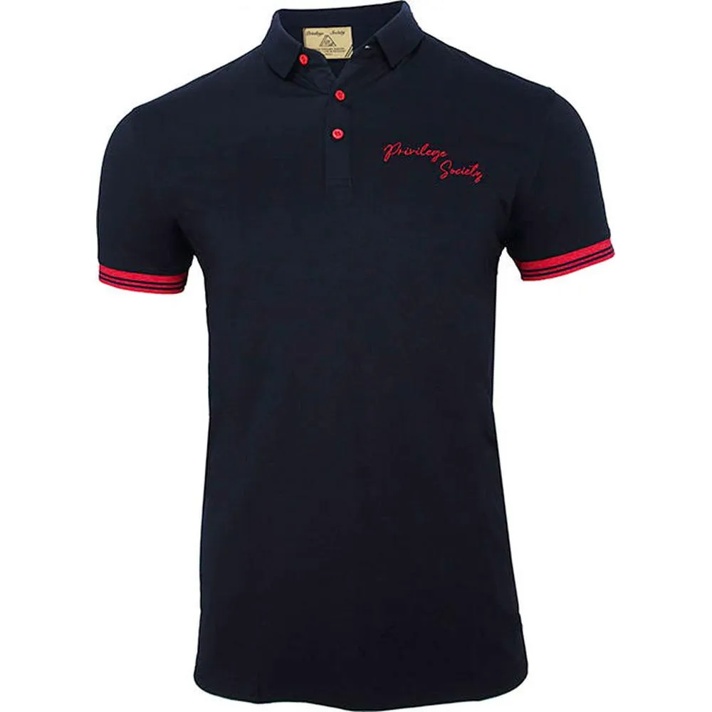 PS Script Polo Shirt , Navy/Teal