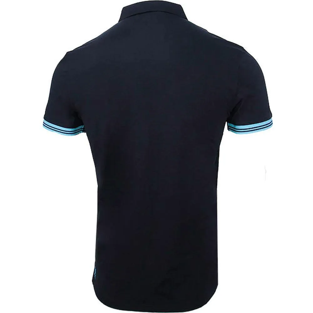 PS Script Polo Shirt , Navy/Teal