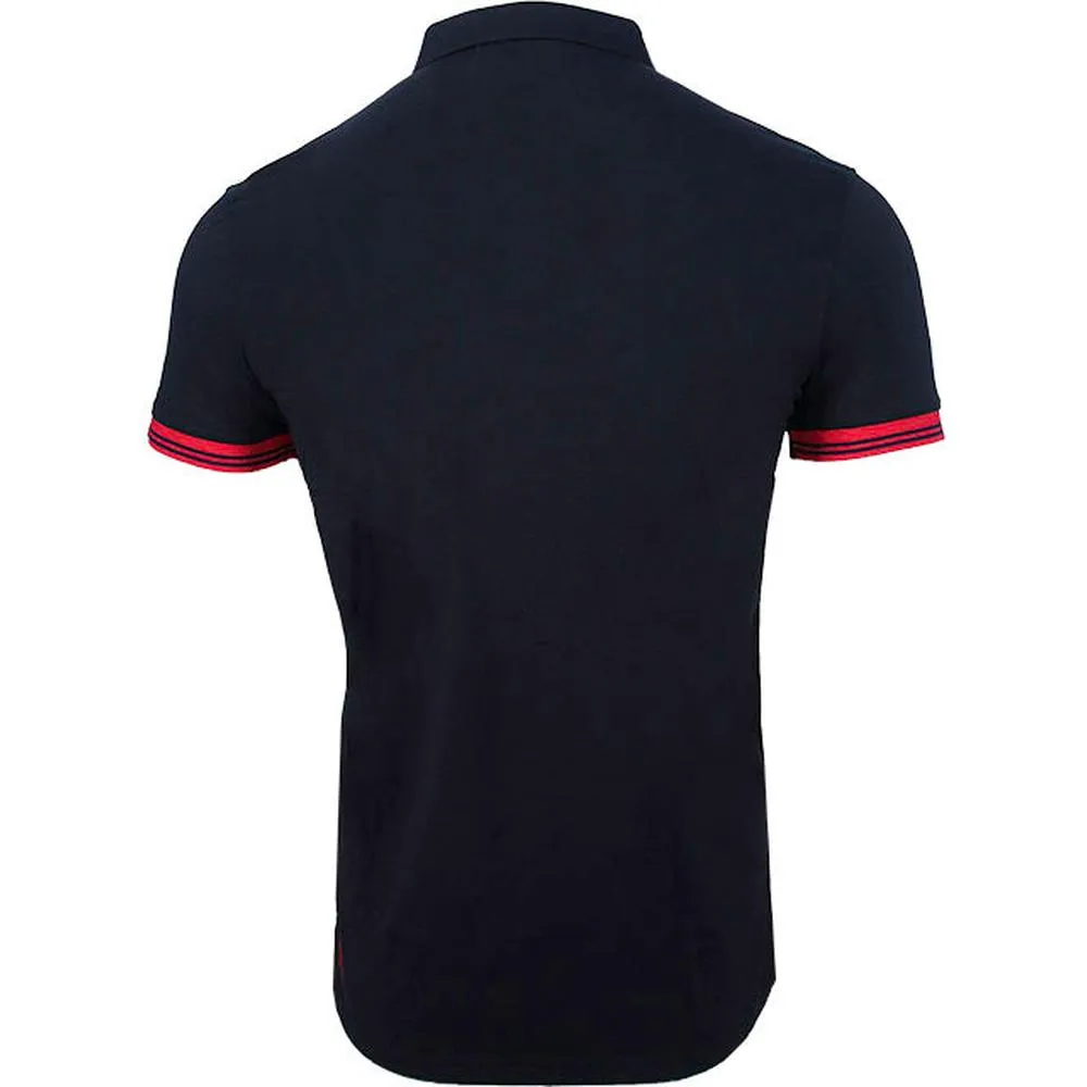 PS Script Polo Shirt , Navy/Teal