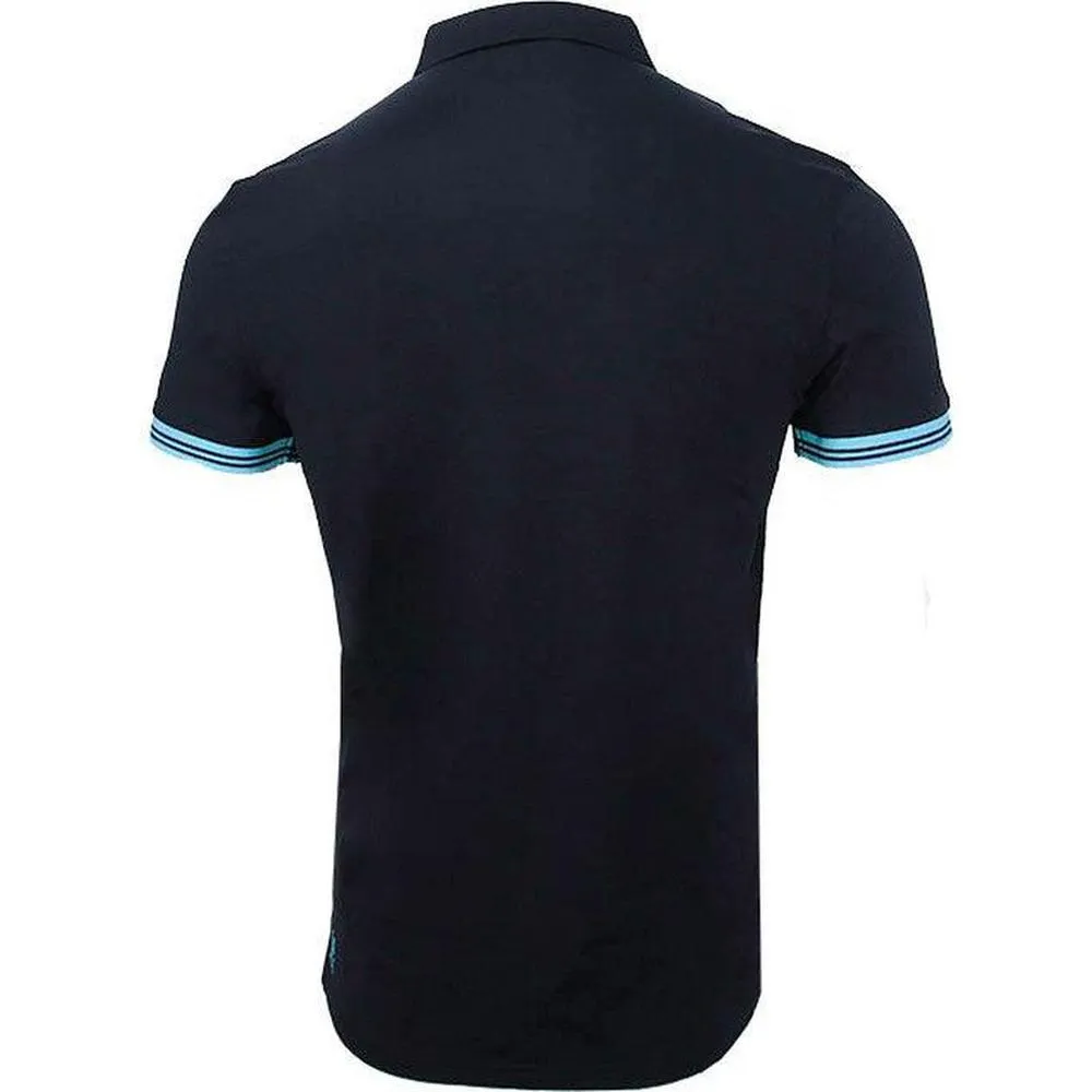 PS Script Polo Shirt , Navy/Teal