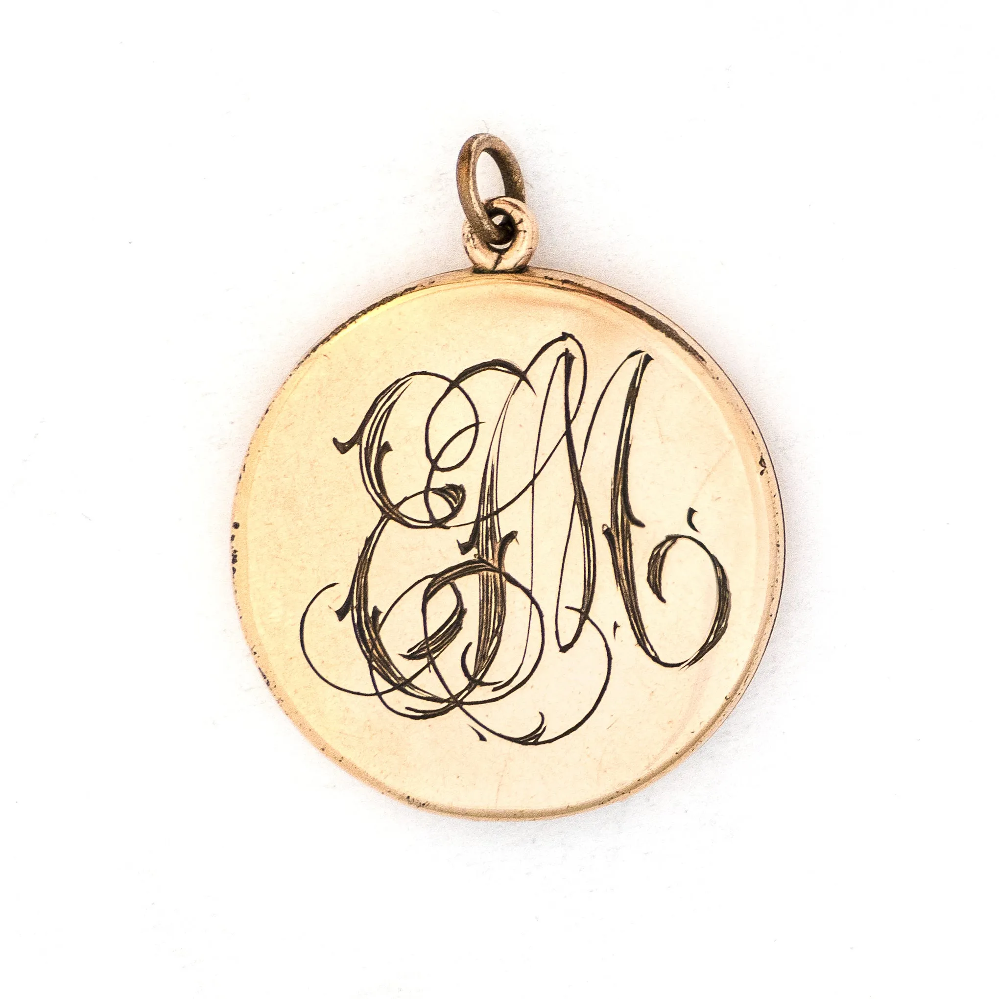 Purple Forget-Me-Not Wreath Antique Locket