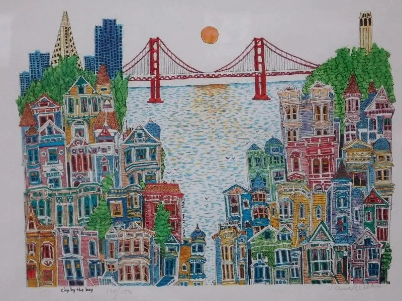 "City By The Bay" by Daniel Wehr - San Francisco Framed Wall Hanging