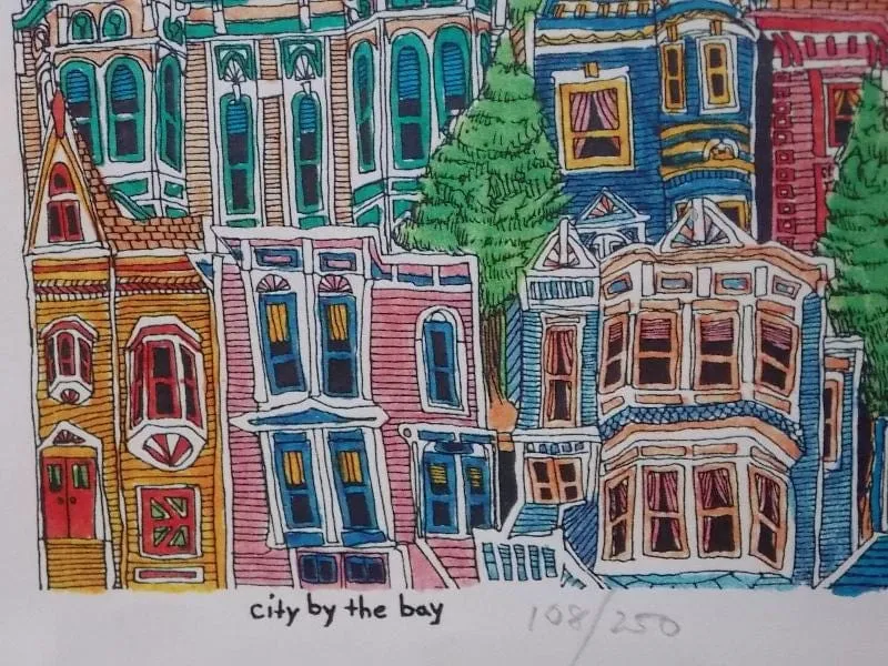 "City By The Bay" by Daniel Wehr - San Francisco Framed Wall Hanging