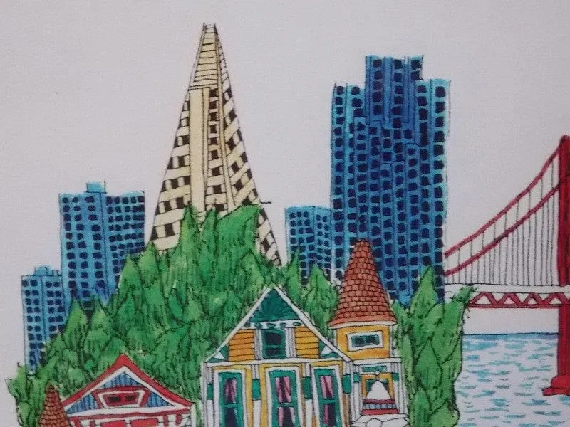 "City By The Bay" by Daniel Wehr - San Francisco Framed Wall Hanging