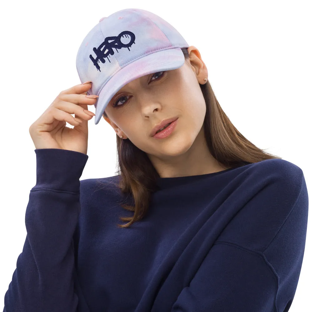 "Hero" Embroidery Tie Dye Hat - Add a Splash of Color to Your Style!