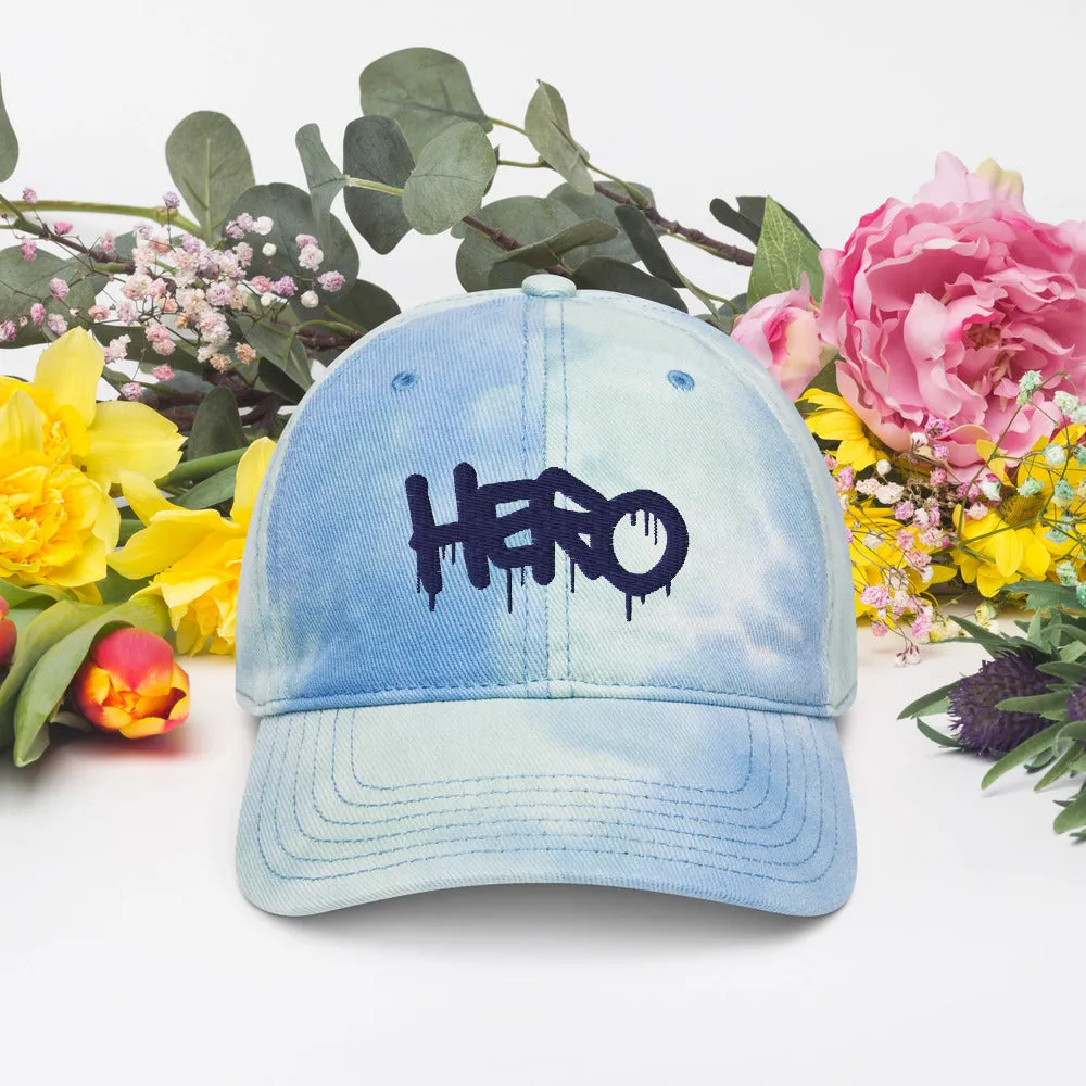 "Hero" Embroidery Tie Dye Hat - Add a Splash of Color to Your Style!