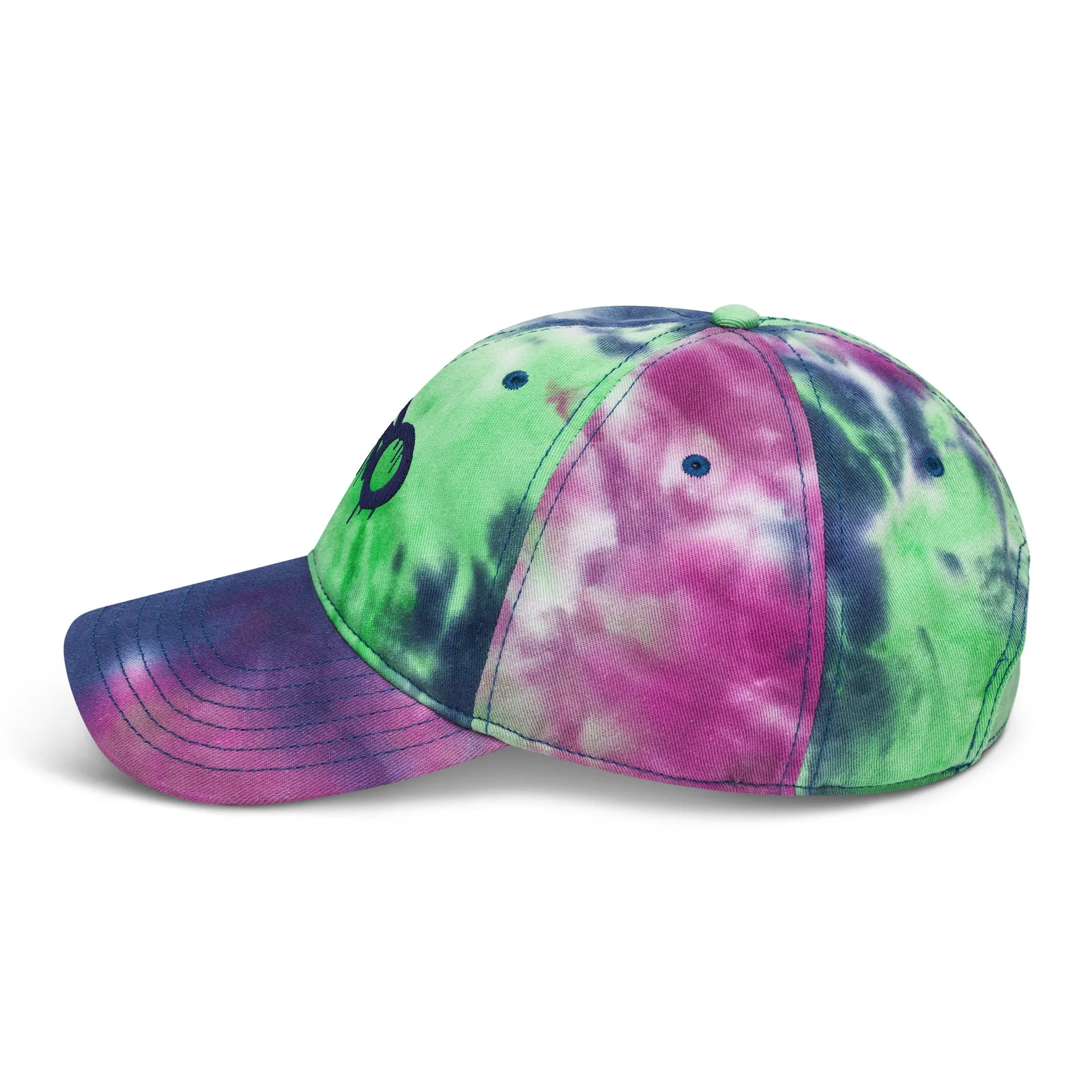 "Hero" Embroidery Tie Dye Hat - Add a Splash of Color to Your Style!