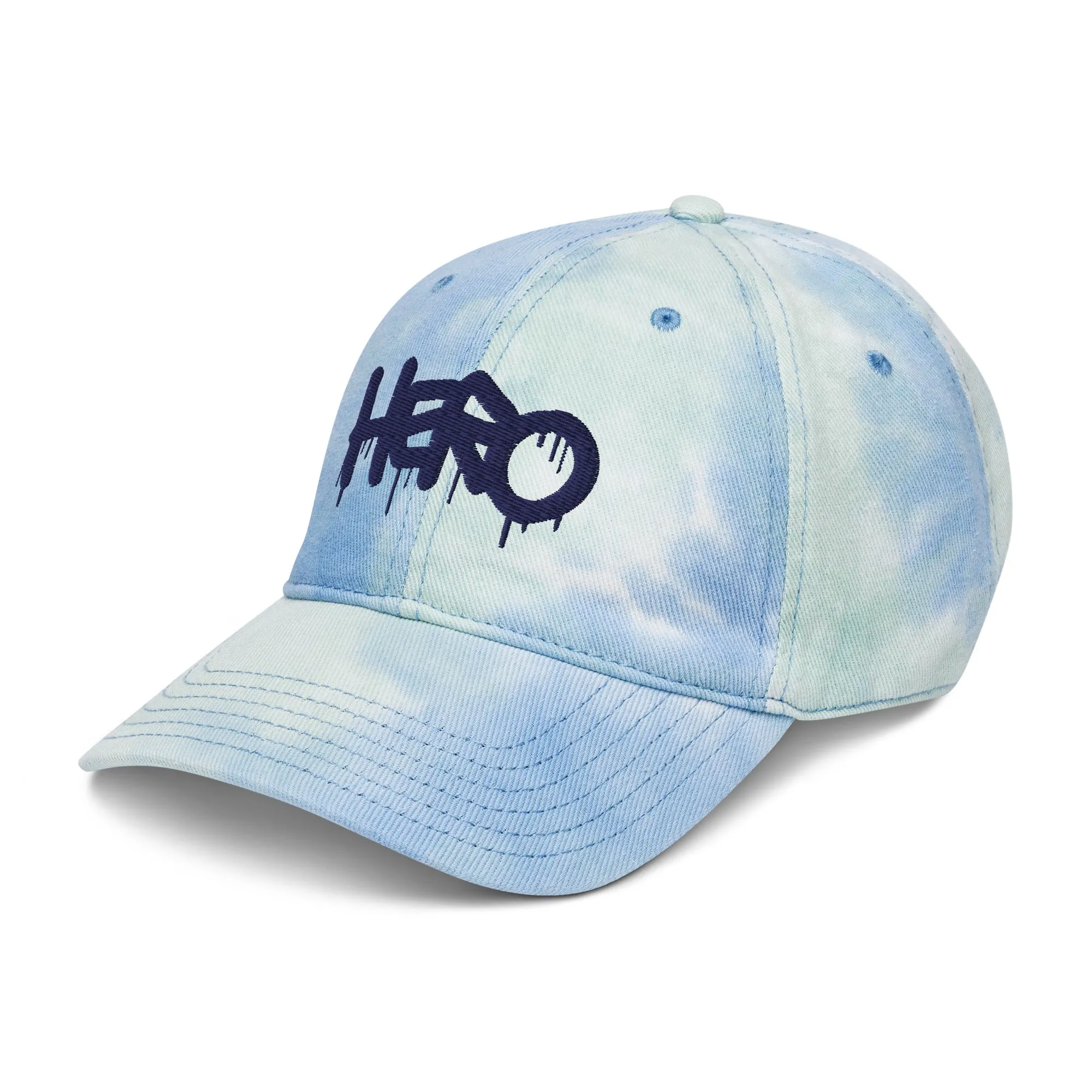 "Hero" Embroidery Tie Dye Hat - Add a Splash of Color to Your Style!