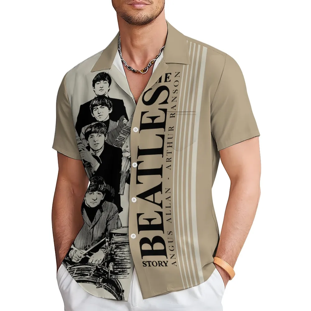 "The Beatles Story" Music Casual Short Sleeve Shirt 2410007202