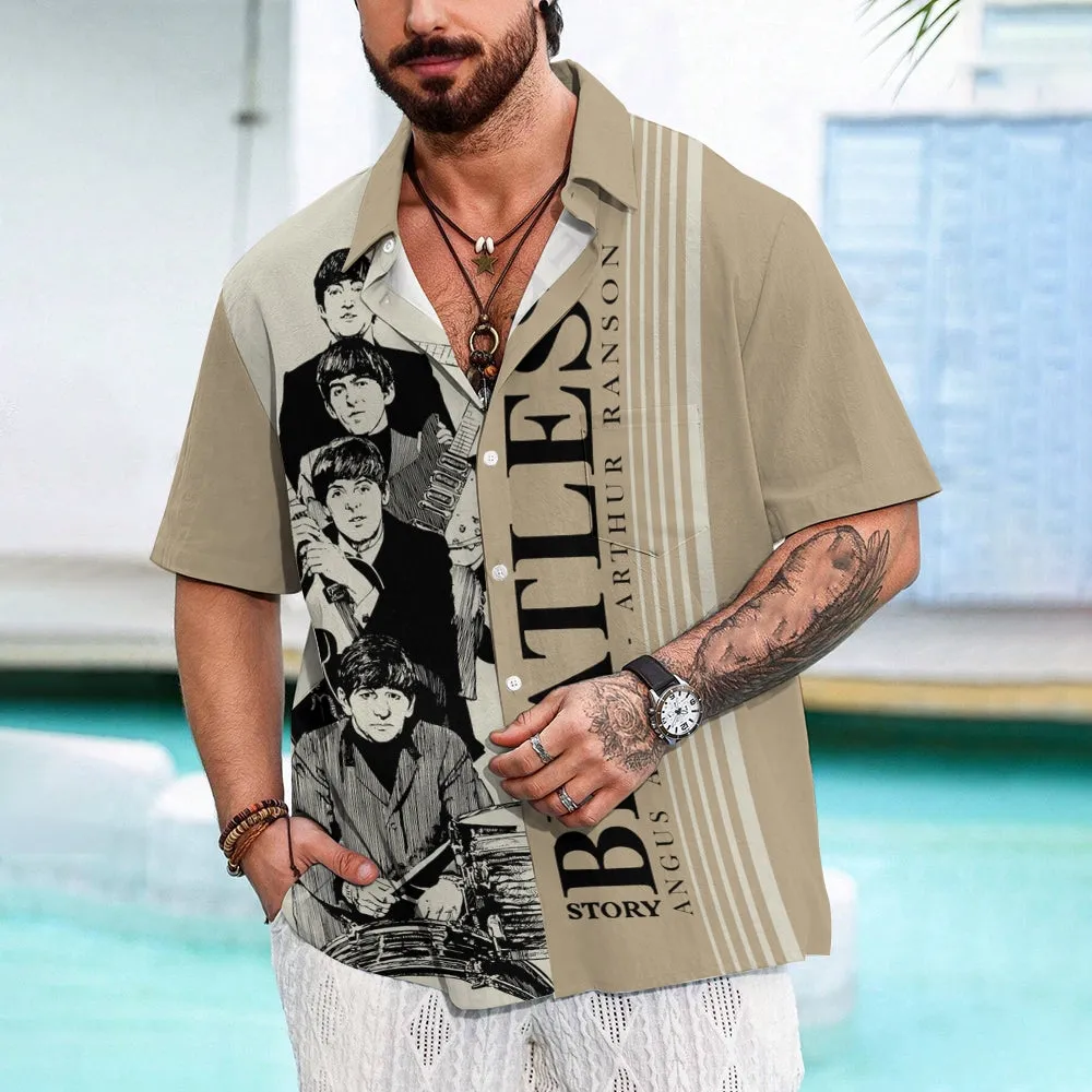 "The Beatles Story" Music Casual Short Sleeve Shirt 2410007202