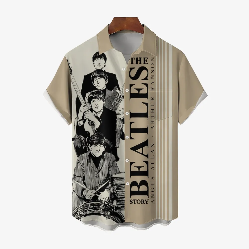"The Beatles Story" Music Casual Short Sleeve Shirt 2410007202
