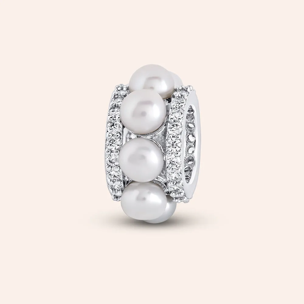 "The Rondelle" Pearl Charm