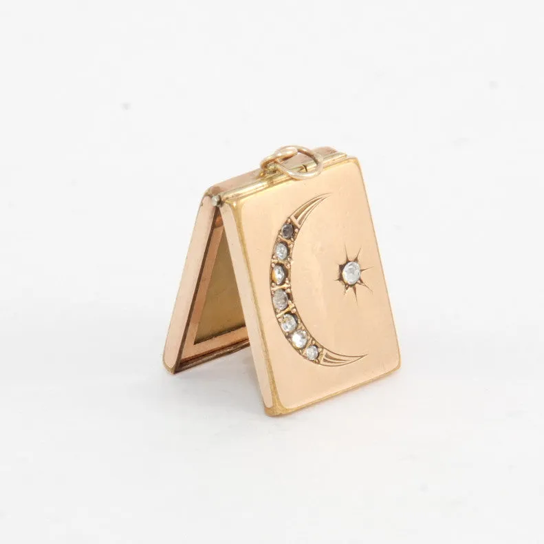 Rectangular Moon & Star Locket
