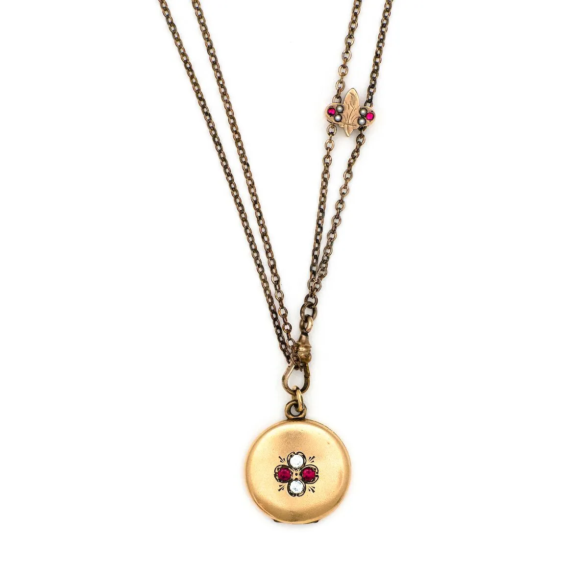 Red and White Luck Locket