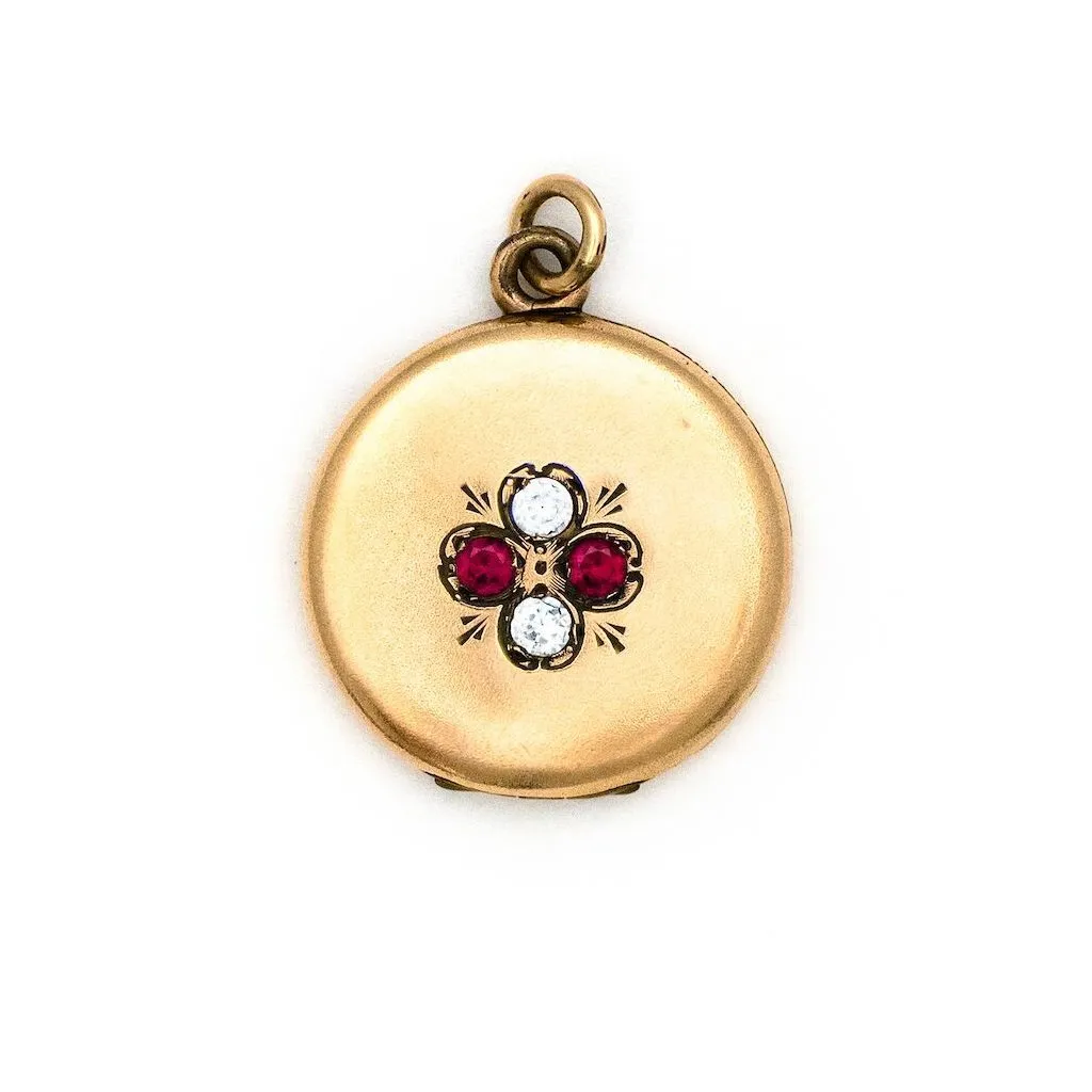 Red and White Luck Locket