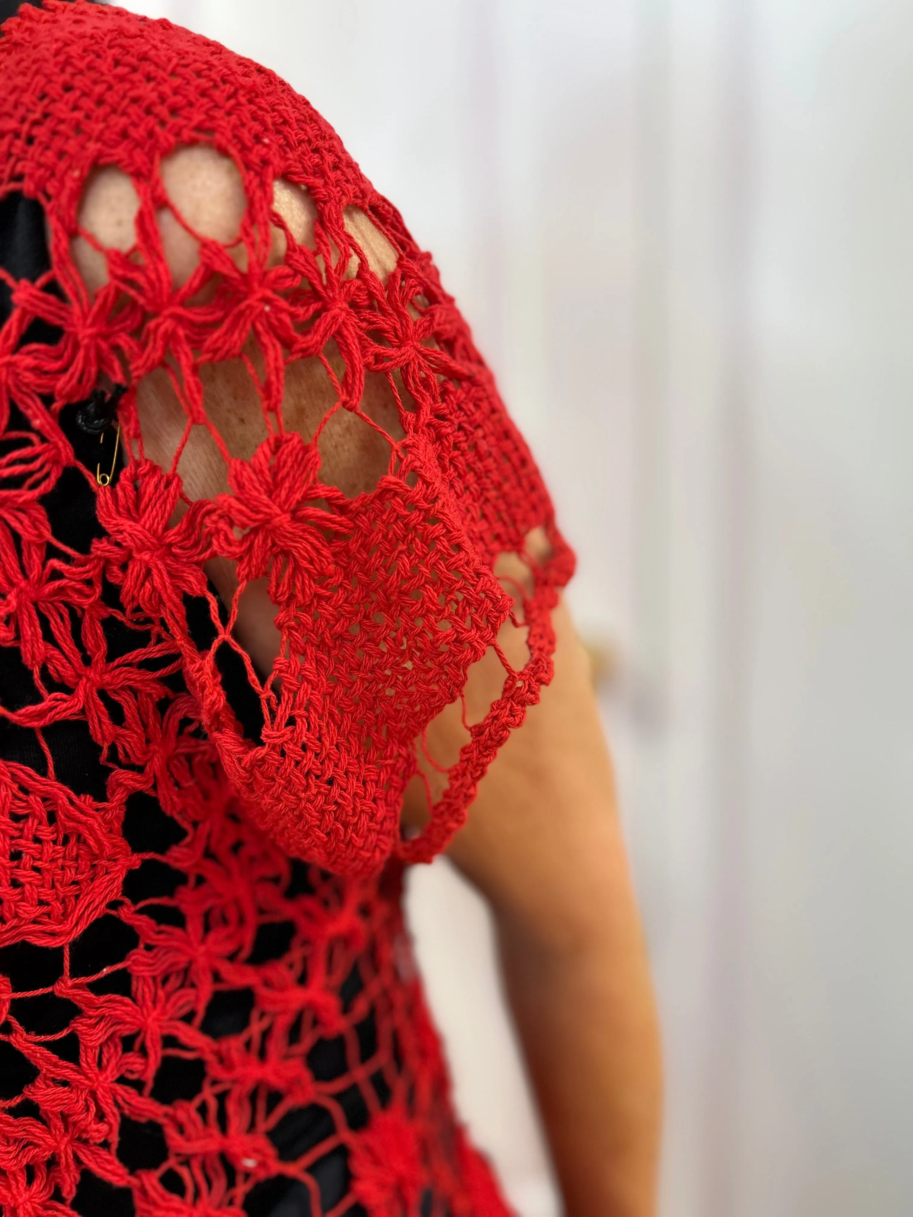 Rejane Short Sleeve Crochet Top