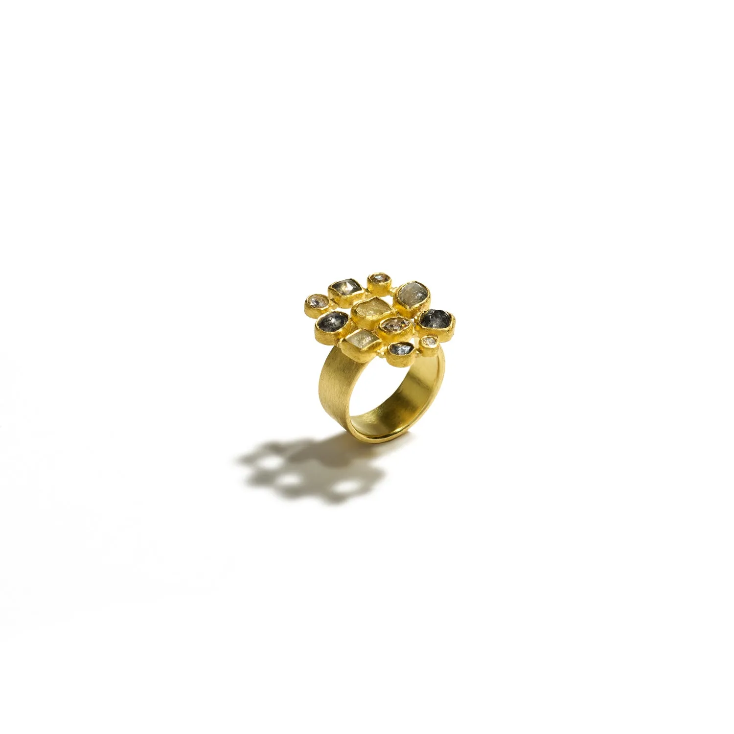 Round Mosaic Diamond Ring