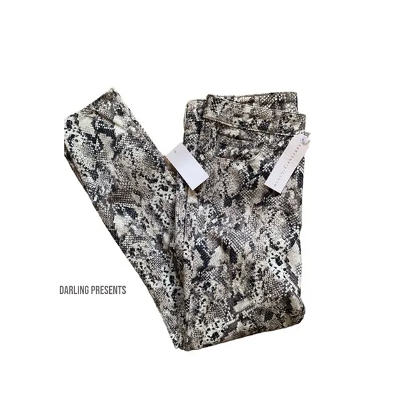 SANCTUARY QUEENSNAKE PRINT HAND CRAFTED JEAN SIZE 29
