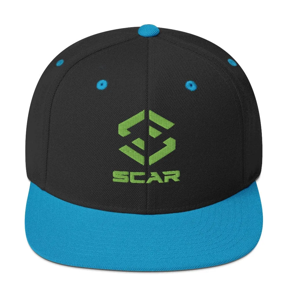 Scar Design Logo Snapback Embroidered Hat