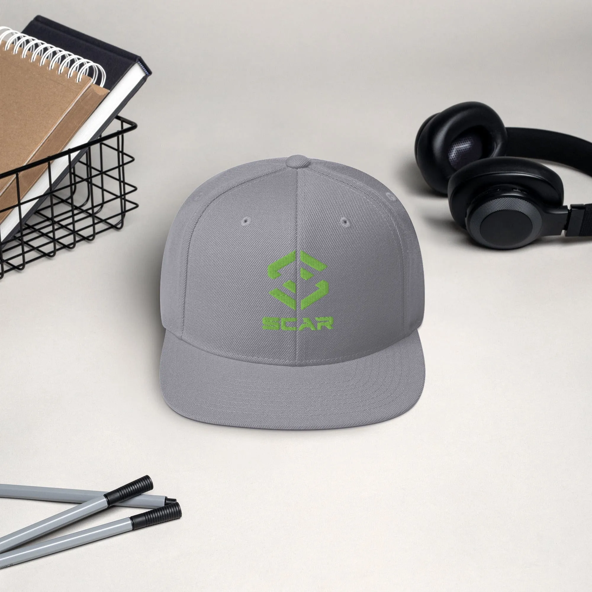 Scar Design Logo Snapback Embroidered Hat