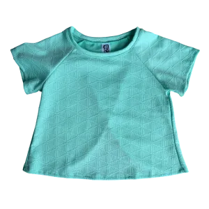 Seafoam Diamond Textured Top