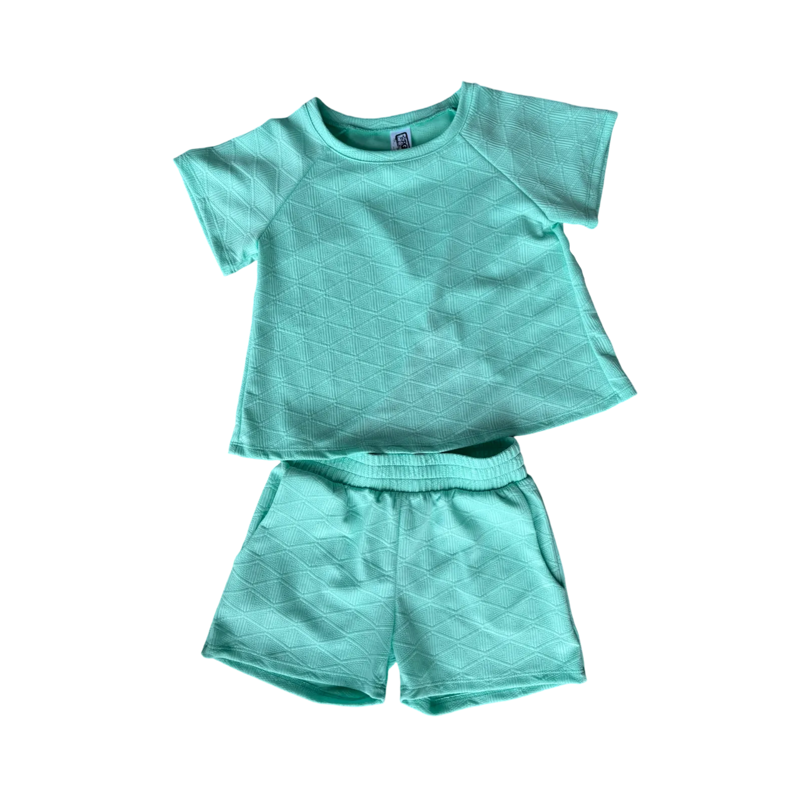 Seafoam Diamond Textured Top