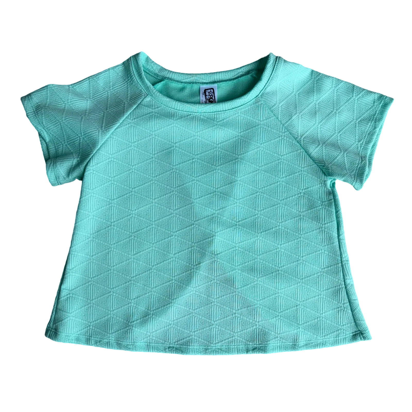 Seafoam Diamond Textured Top