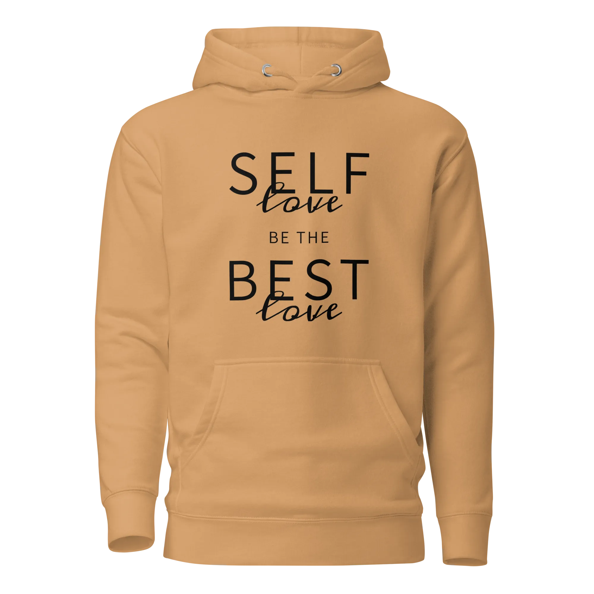 Self-Love Best-Love Unisex Hoodie Black Print on Solid Colors ***CHOOSE HOODIE COLOR***