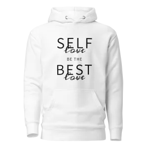 Self-Love Best-Love Unisex Hoodie Black Print on Solid Colors ***CHOOSE HOODIE COLOR***