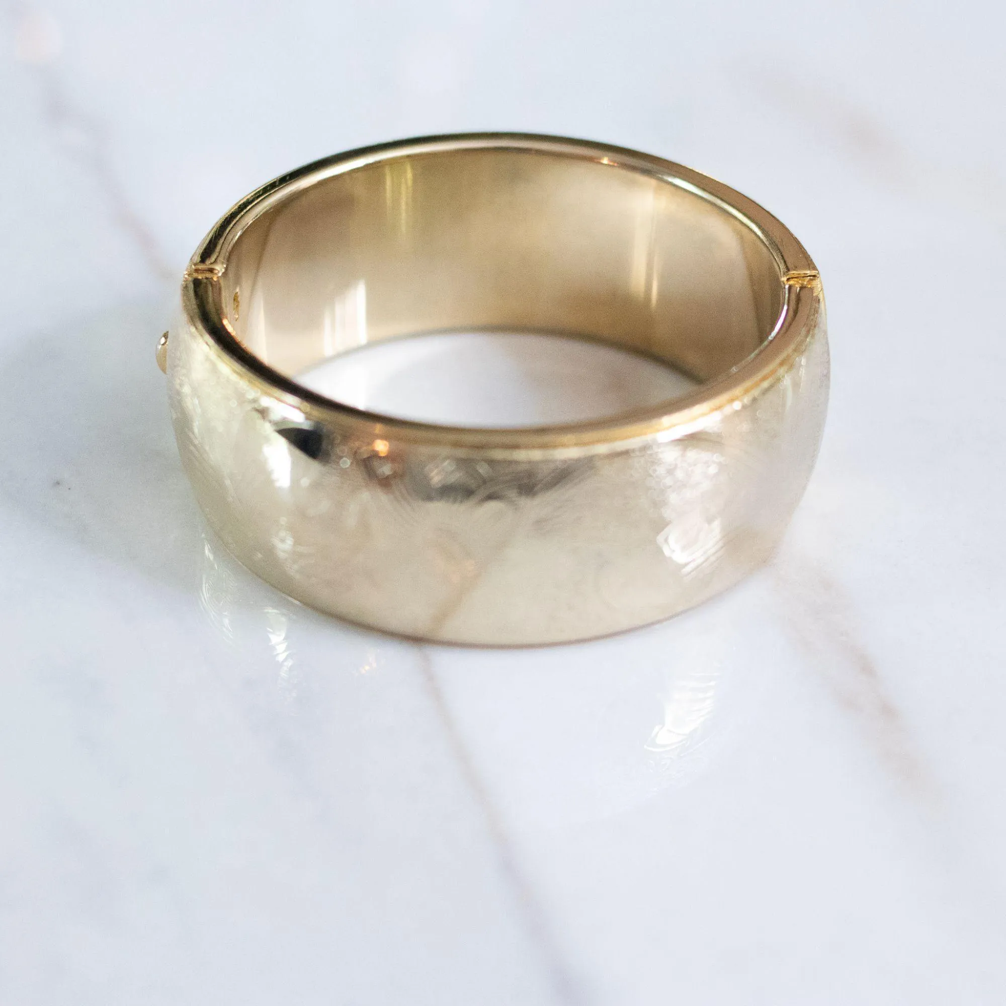 Set of Vintage Victorian Style Etched Floral Bangle Bracelets