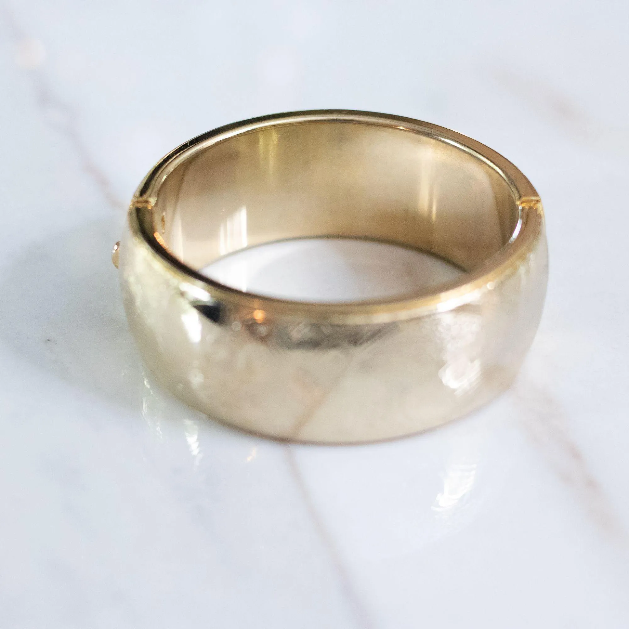 Set of Vintage Victorian Style Etched Floral Bangle Bracelets