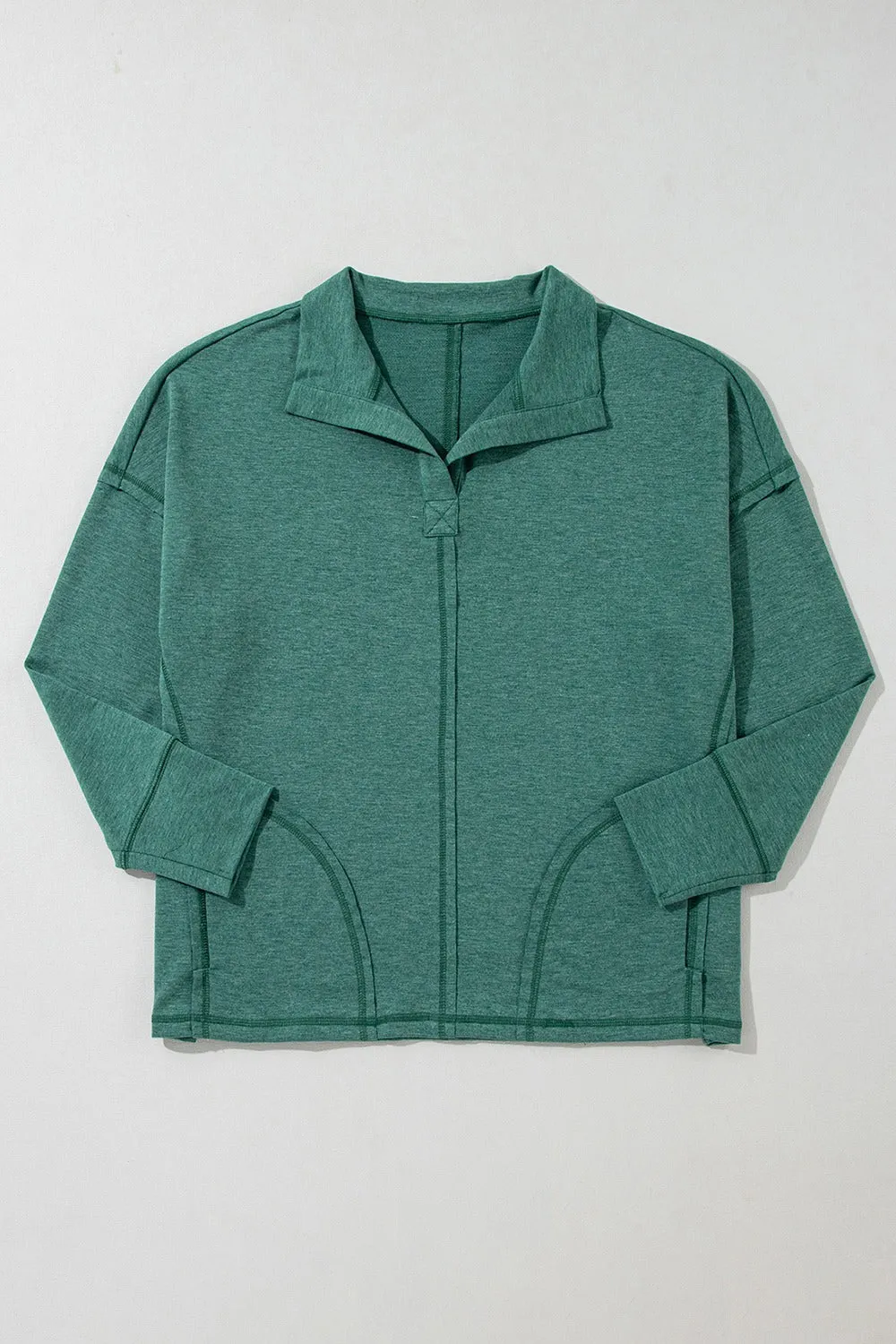 Settled Down Sweatshirt- 2 Colors (Gray, Dark Green)
