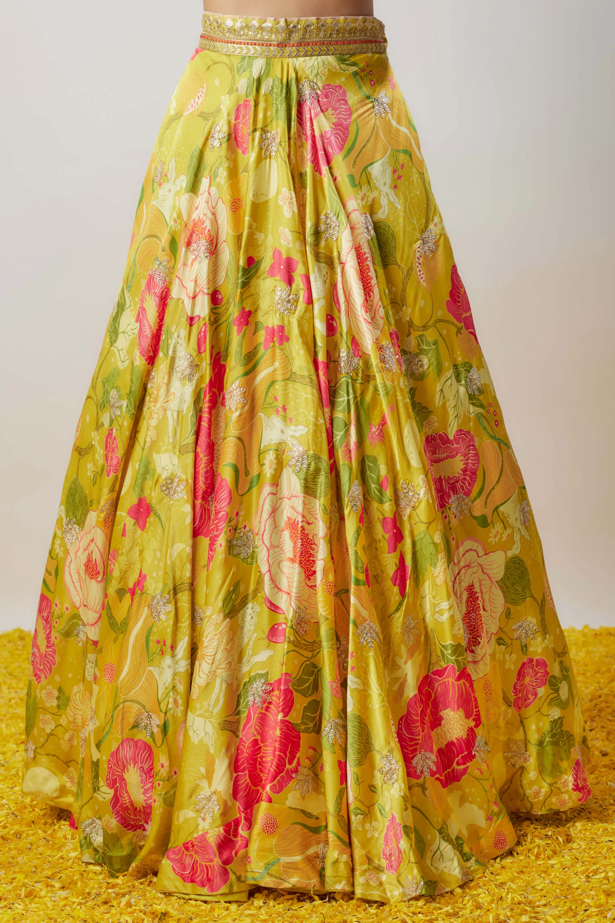 Shaila yellow lehenga set